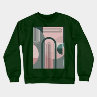 Mid Century Abstract Arches Crewneck Sweatshirt